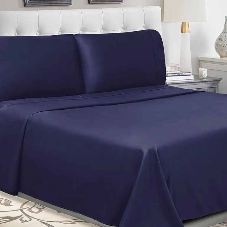 SUPERIOR® Percale Cotton Crisp Cool Breathable 300tc Deep Pocket Sheet Set