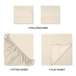 SUPERIOR® Rayon From Bamboo Cooling Silky 300tc Deep Pocket Sheet Set