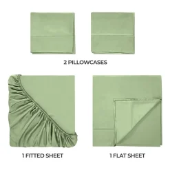 SUPERIOR® Rayon From Bamboo Cooling Silky 300tc Deep Pocket Sheet Set