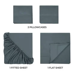 SUPERIOR® Rayon From Bamboo Cooling Silky 300tc Deep Pocket Sheet Set