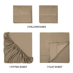 SUPERIOR® Rayon From Bamboo Cooling Silky 300tc Deep Pocket Sheet Set