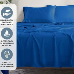 SUPERIOR® Rayon From Bamboo Cooling Silky 300tc Deep Pocket Sheet Set