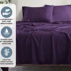 SUPERIOR® Rayon From Bamboo Cooling Silky 300tc Deep Pocket Sheet Set