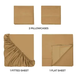 SUPERIOR® Rayon From Bamboo Cooling Silky 300tc Deep Pocket Sheet Set