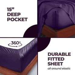 SUPERIOR® Rayon From Bamboo Cooling Silky 300tc Deep Pocket Sheet Set