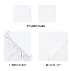 SUPERIOR® Rayon From Bamboo Cooling Silky 300tc Deep Pocket Sheet Set