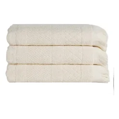SUPERIOR® Rolla Collection | 100% Cotton 3-pc. Quick Dry Geometric Bath Towel