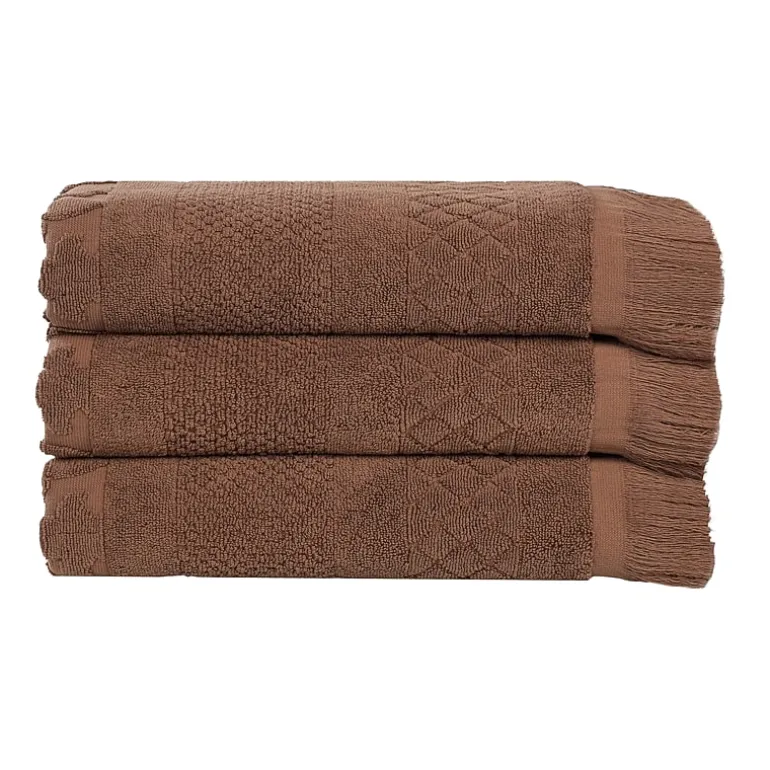SUPERIOR® Rolla Collection | 100% Cotton 3-pc. Quick Dry Geometric Bath Towel