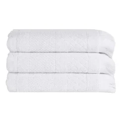 SUPERIOR® Rolla Collection | 100% Cotton 3-pc. Quick Dry Geometric Bath Towel