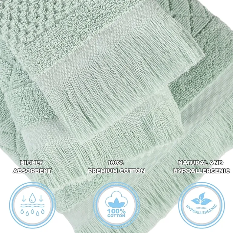 SUPERIOR® Rolla Collection | 100% Cotton 12-pc. Quick Dry Washcloth