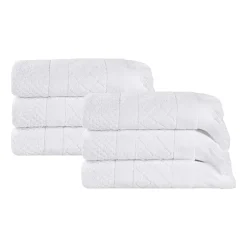 SUPERIOR® Rolla Collection | 100% Cotton 6-pc. Geometric Hand Towel