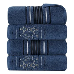SUPERIOR® Sadie Zero Twist Jacquard Solid Cotton 4-pc. Quick Dry Bath Towel Set