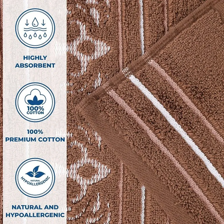 SUPERIOR® Sadie Zero Twist Jacquard Solid Cotton 4-pc. Quick Dry Bath Towel Set