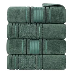 SUPERIOR® Sadie Zero Twist Jacquard Solid Cotton 4-pc. Quick Dry Bath Towel Set