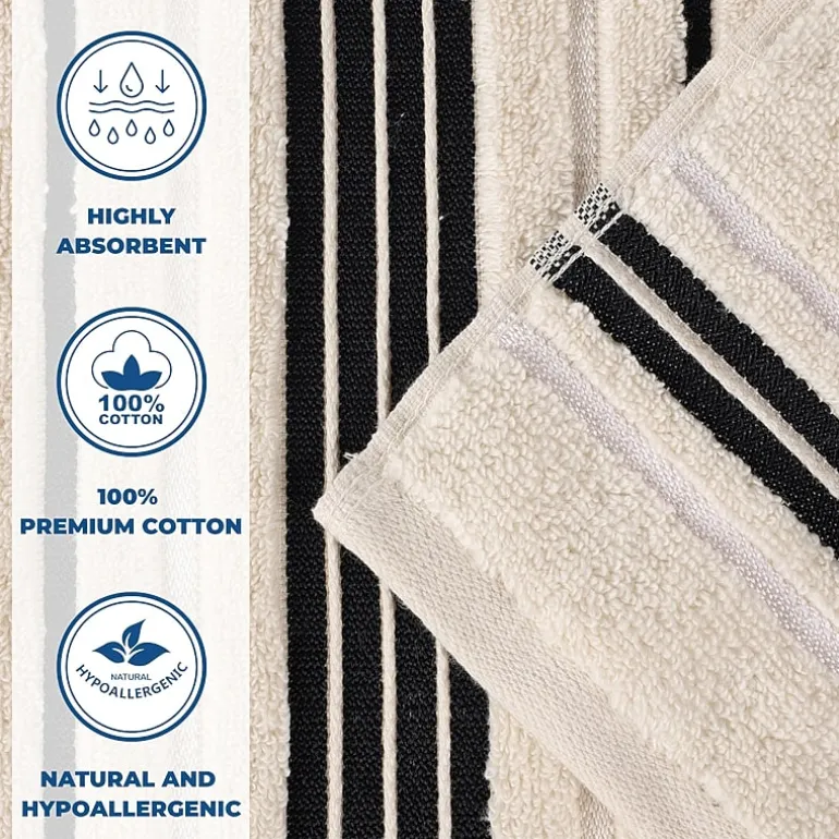 SUPERIOR® Sadie Zero Twist Jacquard Solid Cotton 4-pc. Quick Dry Bath Towel Set