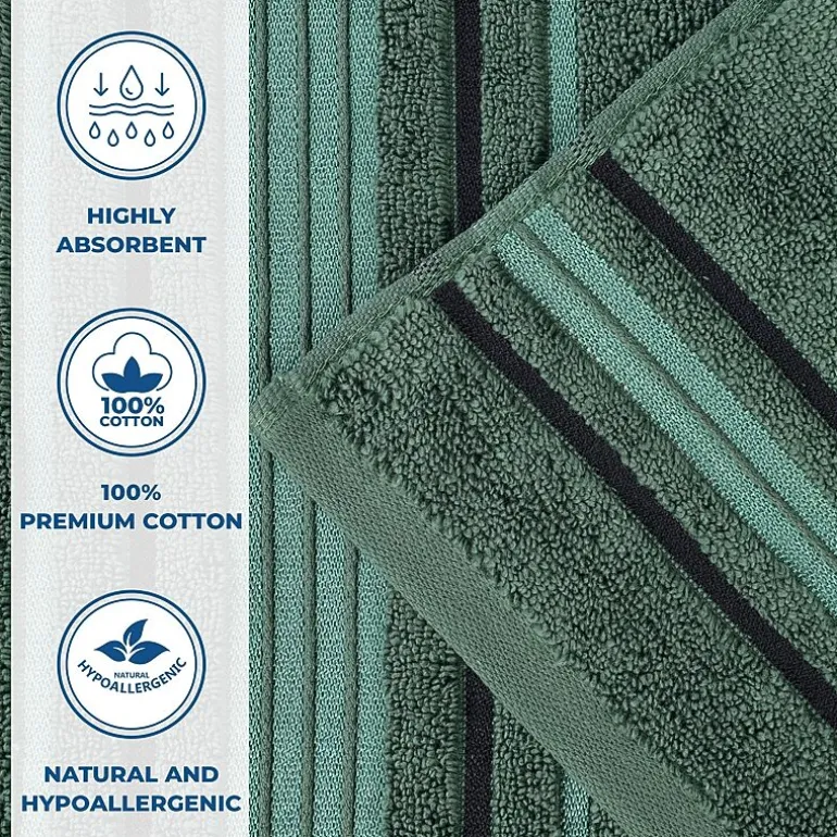 SUPERIOR® Sadie Zero Twist Jacquard Solid Cotton 4-pc. Quick Dry Bath Towel Set