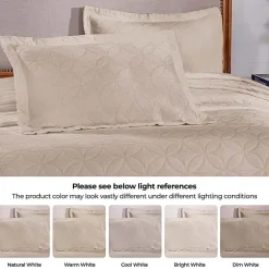 SUPERIOR® Serenity Cotton Matelasse Textured Jacquard Bedspread with Shams
