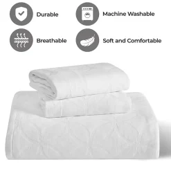 SUPERIOR® Serenity Cotton Matelasse Textured Jacquard Bedspread with Shams