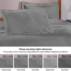 SUPERIOR® Serenity Cotton Matelasse Textured Jacquard Bedspread with Shams