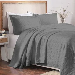 SUPERIOR® Serenity Cotton Matelasse Textured Jacquard Bedspread with Shams