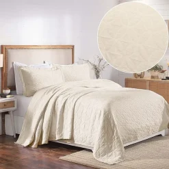 SUPERIOR® Serenity Cotton Matelasse Textured Jacquard Bedspread with Shams