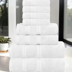 SUPERIOR® Smart Dry Cotton 8-pc. Quick Dry Bath Towel Set