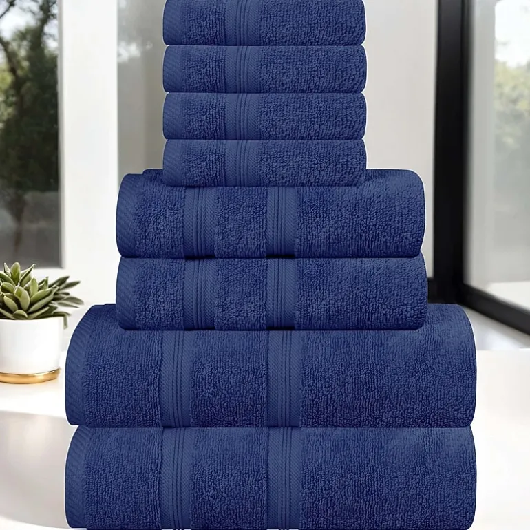 SUPERIOR® Smart Dry Cotton 8-pc. Quick Dry Bath Towel Set