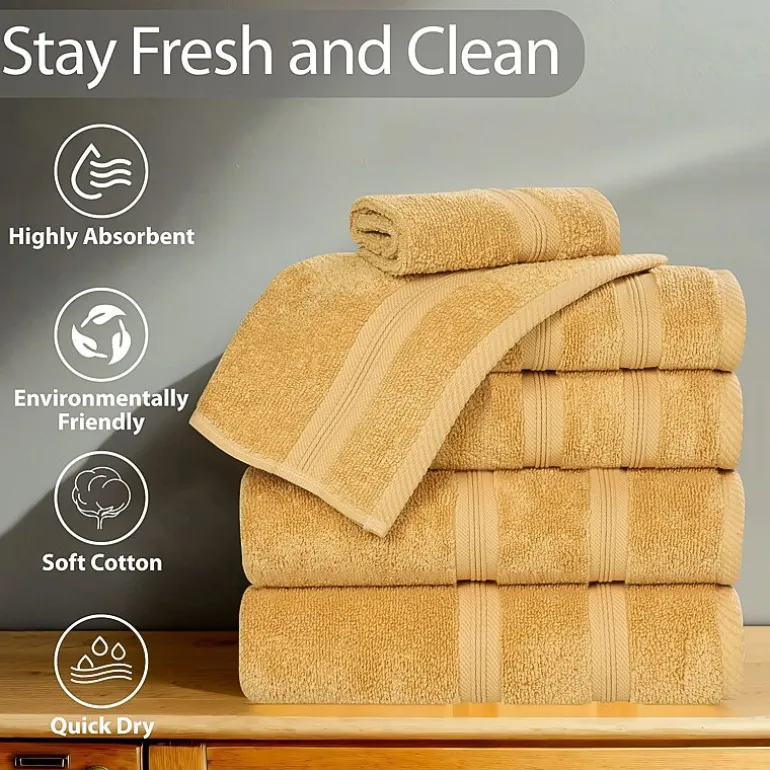 SUPERIOR® Smart Dry Cotton 8-pc. Quick Dry Bath Towel Set