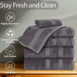 SUPERIOR® Smart Dry Cotton 8-pc. Quick Dry Bath Towel Set