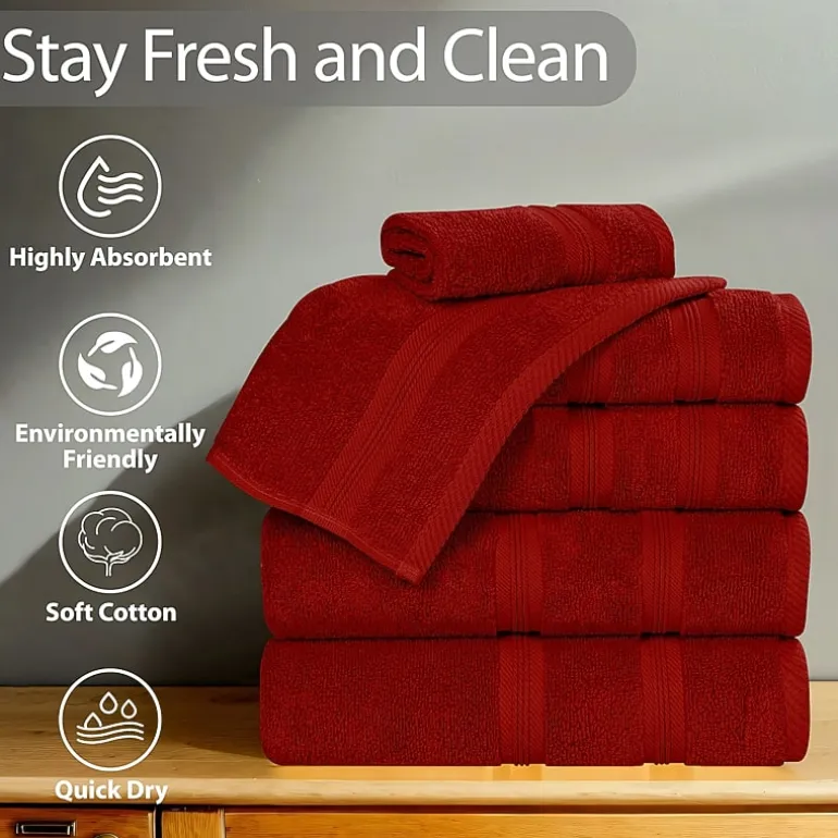 SUPERIOR® Smart Dry Cotton 8-pc. Quick Dry Bath Towel Set