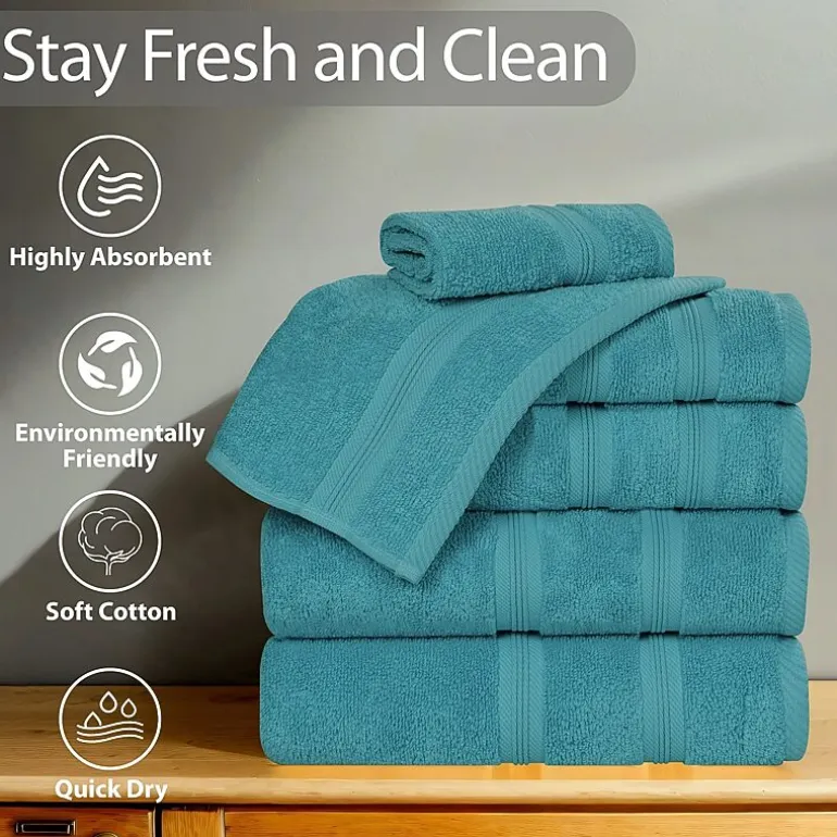 SUPERIOR® Smart Dry Cotton 8-pc. Quick Dry Bath Towel Set