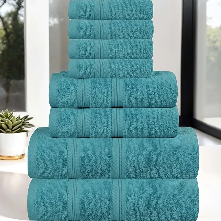 SUPERIOR® Smart Dry Cotton 8-pc. Quick Dry Bath Towel Set