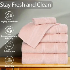 SUPERIOR® Smart Dry Cotton 8-pc. Quick Dry Bath Towel Set