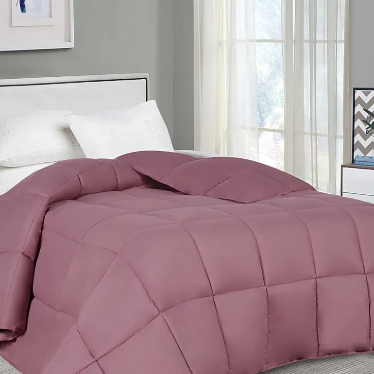 SUPERIOR® Solid All Season Plush Microfiber Down Alternative Hypoallergenic Comforter
