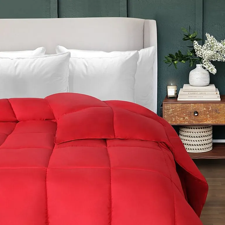 SUPERIOR® Solid All Season Plush Microfiber Down Alternative Hypoallergenic Comforter