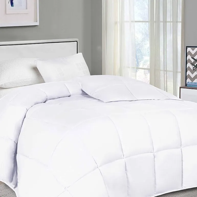 SUPERIOR® Solid All Season Plush Microfiber Down Alternative Hypoallergenic Comforter