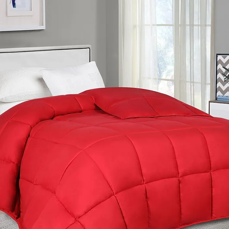 SUPERIOR® Solid All Season Plush Microfiber Down Alternative Hypoallergenic Comforter