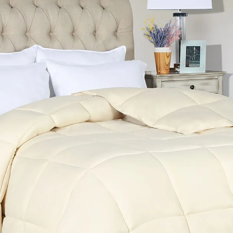 SUPERIOR® Solid All Season Plush Microfiber Down Alternative Hypoallergenic Comforter