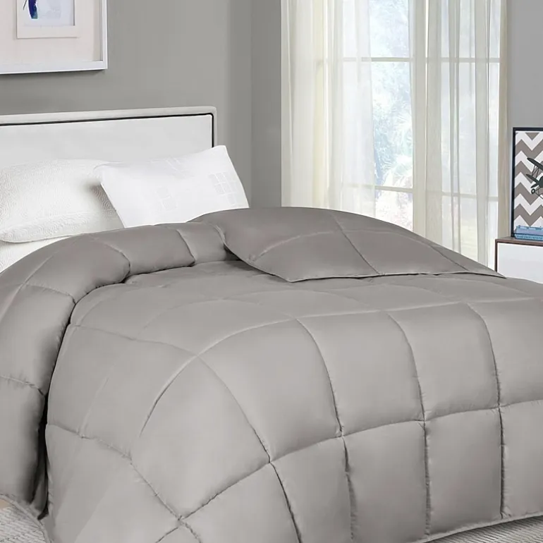 SUPERIOR® Solid All Season Plush Microfiber Down Alternative Hypoallergenic Comforter