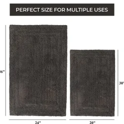 SUPERIOR® Solid Cotton 2-Pc Bath Rug
