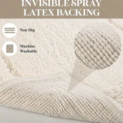 SUPERIOR® Solid Cotton 2-Pc Bath Rug