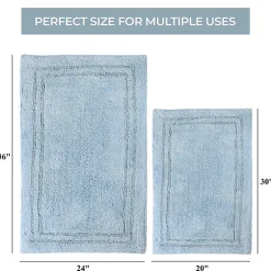 SUPERIOR® Solid Cotton 2-Pc Bath Rug