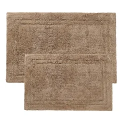 SUPERIOR® Solid Cotton 2-Pc Bath Rug