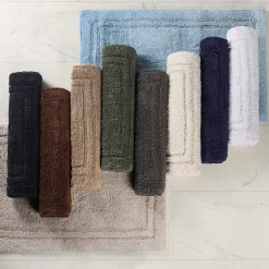 SUPERIOR® Solid Cotton 2-Pc Bath Rug