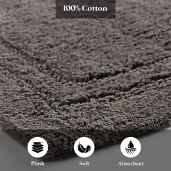 SUPERIOR® Solid Cotton 2-Pc Bath Rug