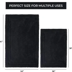SUPERIOR® Solid Cotton 2-Pc Bath Rug