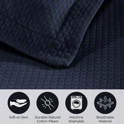 SUPERIOR® Solitaire Diamond Matelasse Geometric Jacquard Bedspread