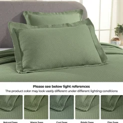 SUPERIOR® Solitaire Diamond Matelasse Geometric Jacquard Bedspread