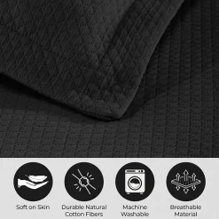 SUPERIOR® Solitaire Diamond Matelasse Geometric Jacquard Bedspread