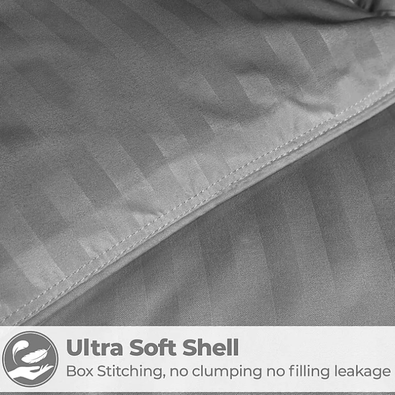 SUPERIOR® Striped All Season Plush Reversible Down Alternative Hypoallergenic Comforter